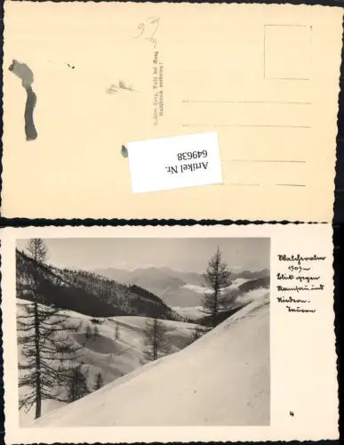 649638,Foto Ak Ramsauer Alm Ramsau a. Dachstein Niedertauern Winteransicht