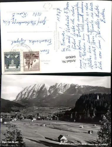 649649,Foto Ak Bad Mitterndorf Obersdorf Maria Kumitz m. Grimming pub Helmut Kain 637