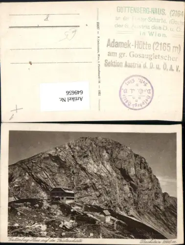649656,Guttenberghaus a. d. Feisterscharte Dachstein Ramsau am Dachstein