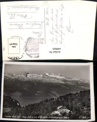 649665,Foto Ak Bad Mitterndorf Holl-Haus Theodor Karl Holl-Haus geg. Dachsteingruppe