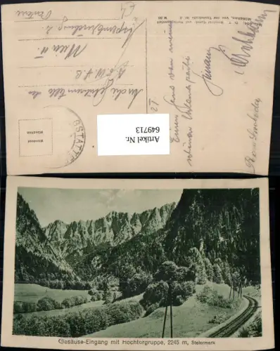 649713,Gesäuse-Eingang m. Hochtorgruppe Weng i. Gesäuse Admont Gstatterboden