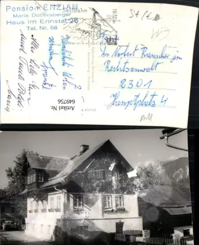 649756,Foto Ak Pension Enzian Haus im Ennstal