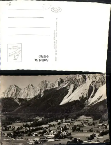 649780,Foto Ak Ramsau a. Dachstein geg. Dachsteinsüdwände