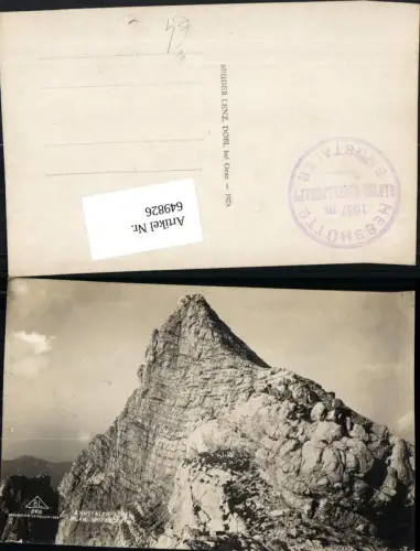 649826,Foto Ak Ennstaler Alpen Planspitze Gstatterboden Johnsbach Stempel Hesshütte