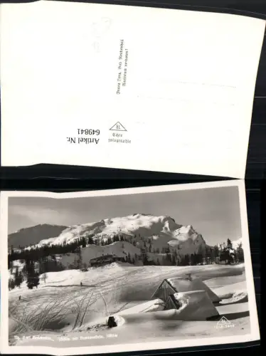 649841,Foto Ak Th. Karl Holl-Haus Lawinenstein Bad Mitterndorf Wintersport