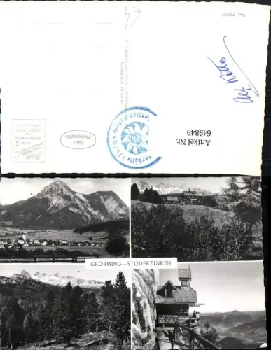 649849,Mehrbild Ak Gröbming Stoderzinken