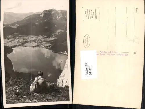 649875,Foto Ak Altaussee m. Pandling Wanderer pub Sepp Kain 354
