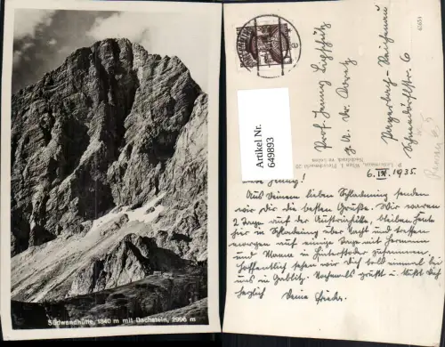 649893,Südwandhütte Dachstein Ramsau a. Dachstein Schladming
