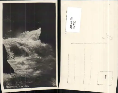 650720,Foto Ak Schladming Talbachfall Wasserfall pub Max Mayer 127