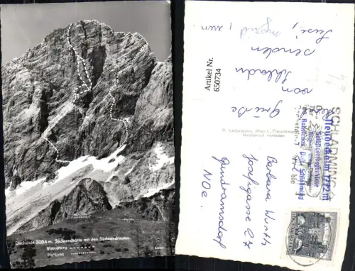650734,Foto Ak Dachstein Südwandhütte Ramsau a. Dachstein