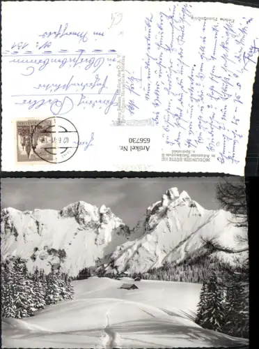 656730,Johnsbach Admont Mödlinger Hütte m. Admonter Reichenstein Sparafeld Winteransicht