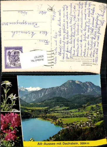 656737,Mehrbild Ak Altaussee mit Dachstein Edelweiß