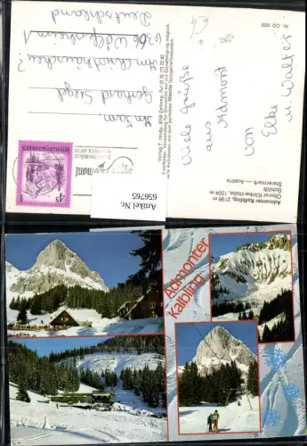 656765,Mehrbild Ak Admonter Kalbling Oberst Klinke-Hütte Admont Wintersport