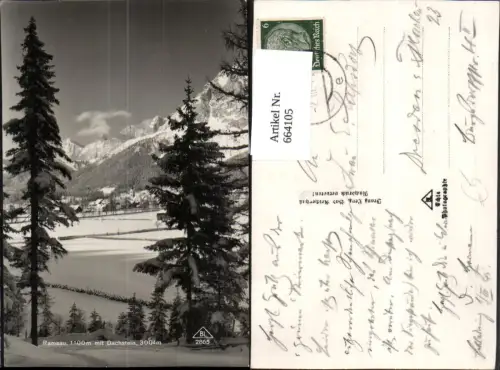 664105,Foto Ak Ramsau a. Dachstein Winteransicht