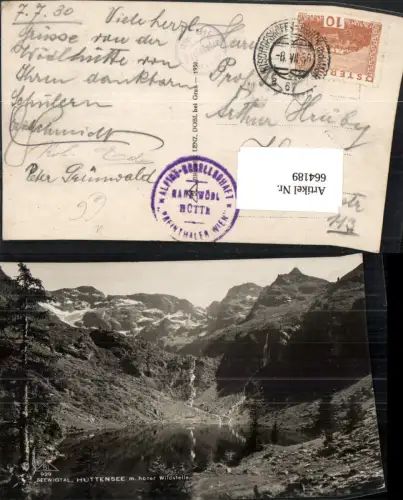 664189,Seewigtal Hüttensee m. Hoher Wildstelle Gössenberg Schladming