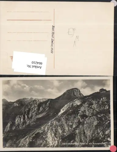 664210,Foto Ak Admont Reichenstein m. Schutzhütte pub Karl Krall