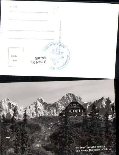 667405,Foto Ak Schladming Hochwurzenhütte m. hohen Dachstein