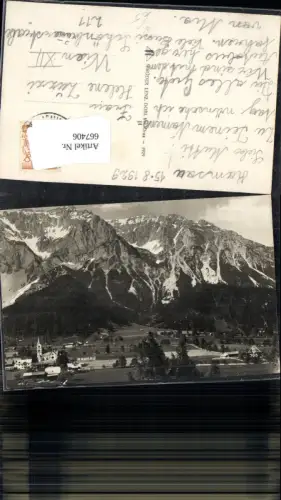 667406,Foto Ak Ramsau a. Dachstein 1929 Ansicht