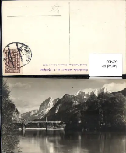 667433,Ennsbrücke Admont m. d. Hochtor Brücke pub Conrad Frankhauser