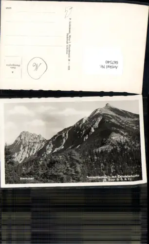667540,Foto Ak Almmauer Tamischbachturm m. Ennstalerhütte Admont