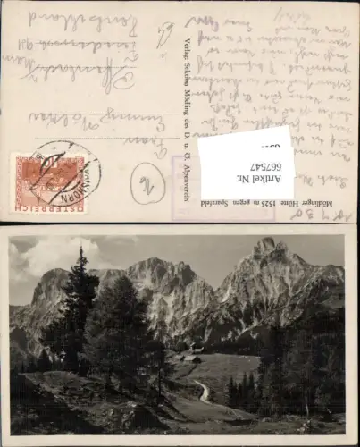 667547,Mödlinger Hütte geg. Sparafeld Johnsbach Admont