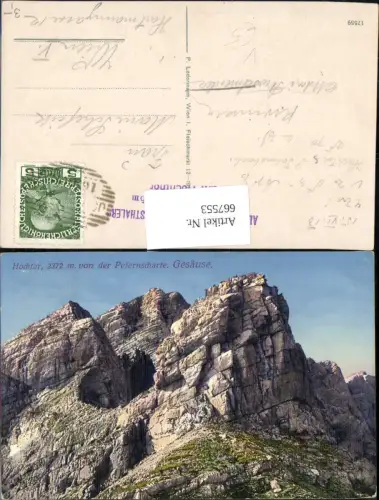 667553,Hochtor v. d. Peternscharte Gesäuse Johnsbach Admont pub P. Ledermann 17559