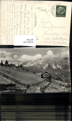 667558,Foto Ak Pichl a. d. Enns Bankwirt m. Dachstein Schladming