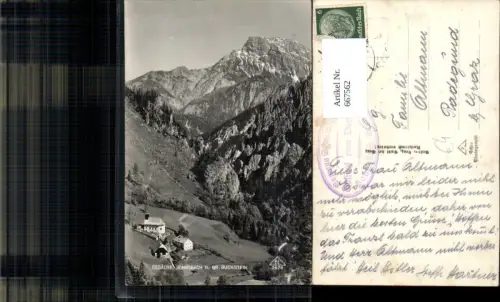 667562,Foto Ak Gesäuse Johnsbach m. Gr. Buchstein