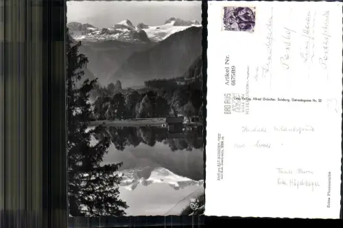 667589,Foto Ak Altaussee Altausseersee m. Hohen Dachstein