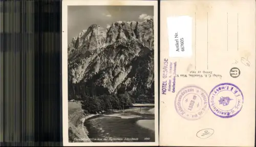 667605,Foto Ak Planspitze v. d. Haltestelle Johnsbach