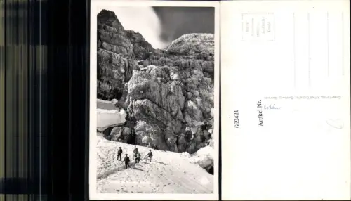 seltene AK Dachstein-Südwandhütte b. Ramsau Schladming Tourengeher