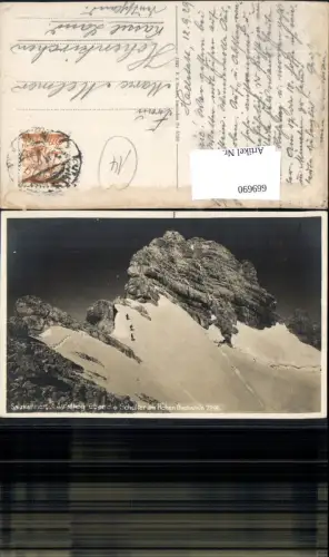 669690,Foto Ak Salzkammergut Aufstieg Hohen Dachstein Ramsau a. Dachstein