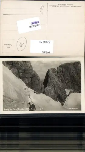 669705,Foto Ak Anstieg Hohen Dachstein Ramsau a. Dachstein