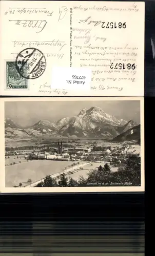 672766,Foto Ak Admont m. d. Gr. Buchstein im Winter