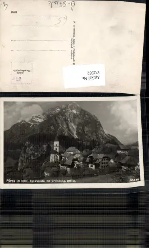 673582,Foto Ak Pürgg-Trautenfels Pürgg i. Ennstal mit Grimming