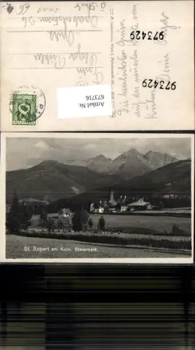 673716,Foto Ak Ramsau am Dachstein St Rupert a. Kulm Ansicht