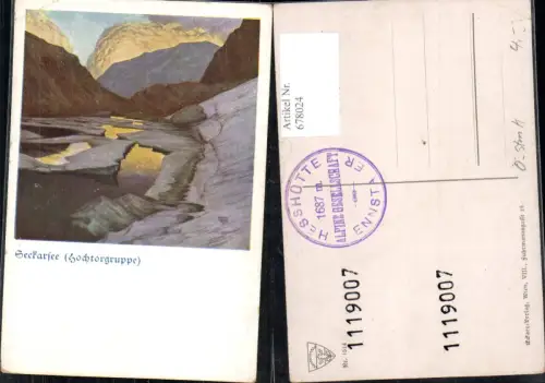 Künstler AK Bruno Hess Seekarsee Hochtor Weng Admont Deutscher Schulverein 1514
