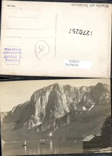 678824 seltene Foto-AK Alt Aussee m. Trisselwand pub Josef Kain