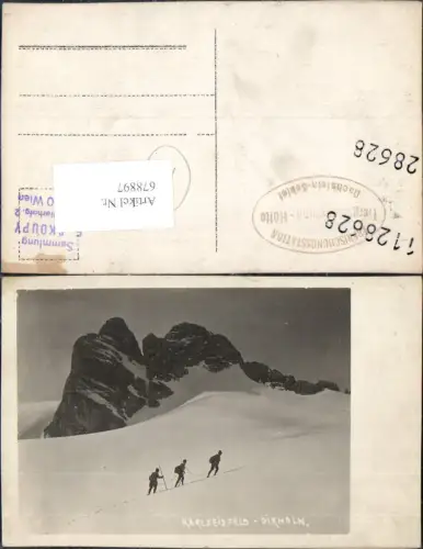 678897 Karlseisfeld Tourengeher Dirndl Dachstein Ramsau am Dachstein Schladming
