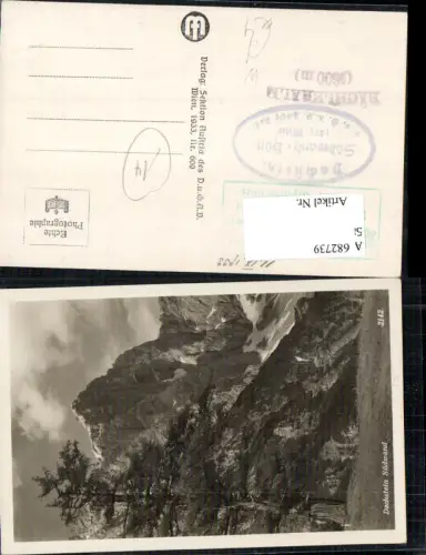 682739 Dachstein Südwand b. Ramsau Schladming Hüttenstempel Bachleralm Südwand-Hütte