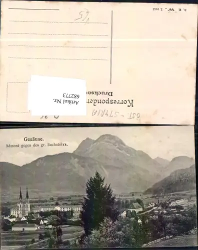 682773 Gesäuse Admont geg. Buchstein pib B.K.W.I. 2155