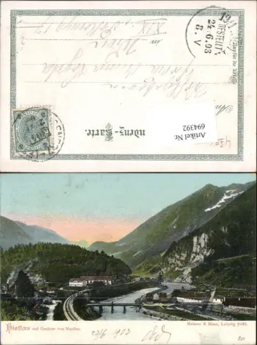 694392 Hieflau im Gesäuse bei Landl um 1900 pub Mehner e Maas 7088