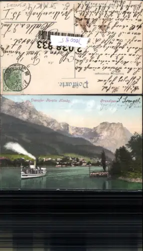 700095 Grundlsee b. Aussee Dampfer Fürstin Kinsky pub Brandt