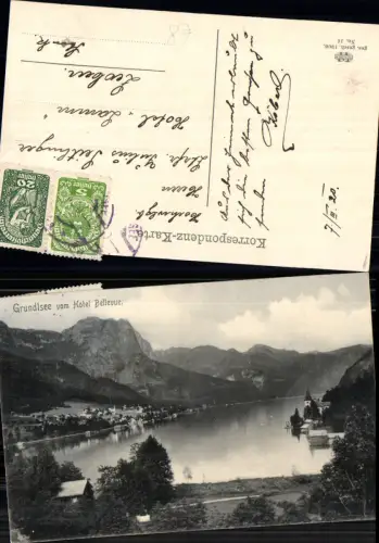 701754 Grundlsee vom Hotel Bellevue 1906