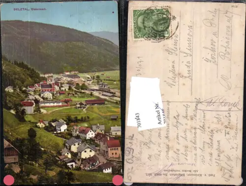 701843 Selzthal Selztal Steiermark gel Zvikov Praha 1912
