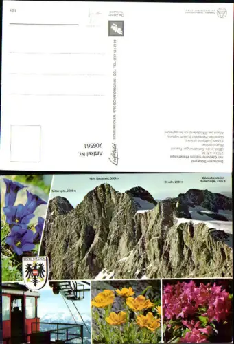 706561 Mehrbild AK Ramsau a. Dachstein Südwand Hunerkogel Station Blumen