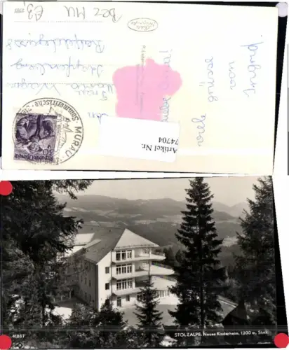 74704,Stolzalpe bei Murau Neues Kinderheim