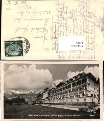 74783,Stolzalpe bei Murau 1930 Niedere Tauern