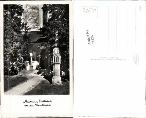 74828,Murau Lichtsäule v.d. Pfarrkirche