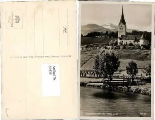86535,Sommerfrische St Peter am Kammersberg See Ufer 1933